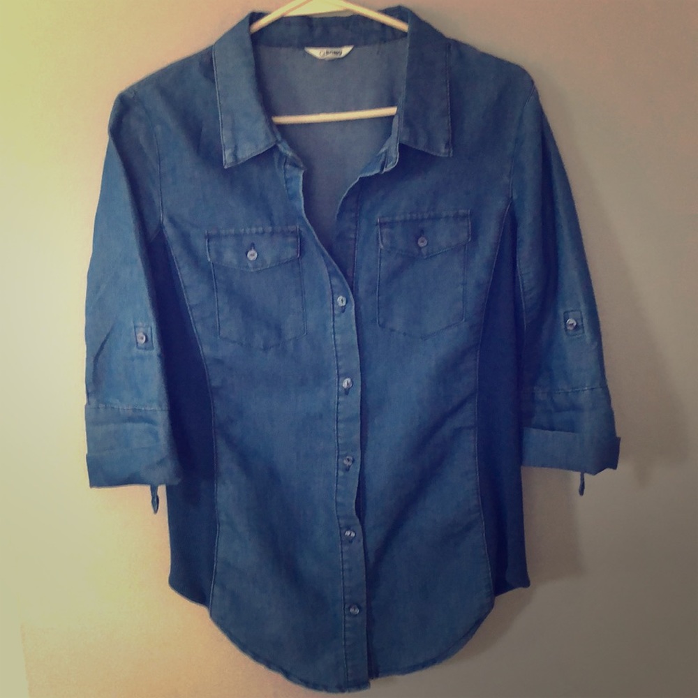 Button up jean shirt